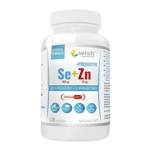 WISH PHARMACEUTICAL SELEN +CYNK+PREBIOTYK 120 kapsułek