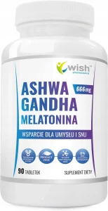 WISH PHARMACEUTICAL ASHWAGANDHA + MELATONINA 90 TABLETEK